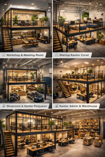 Mezzanine Ruang Kantor di Pegangsaan Dua